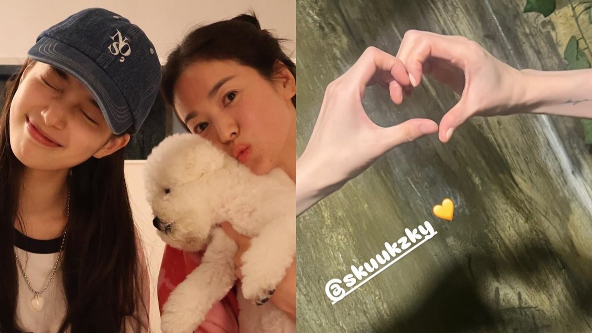 【演员】宋慧乔、秀智见面 两人在各自IG上发布与对方比心照