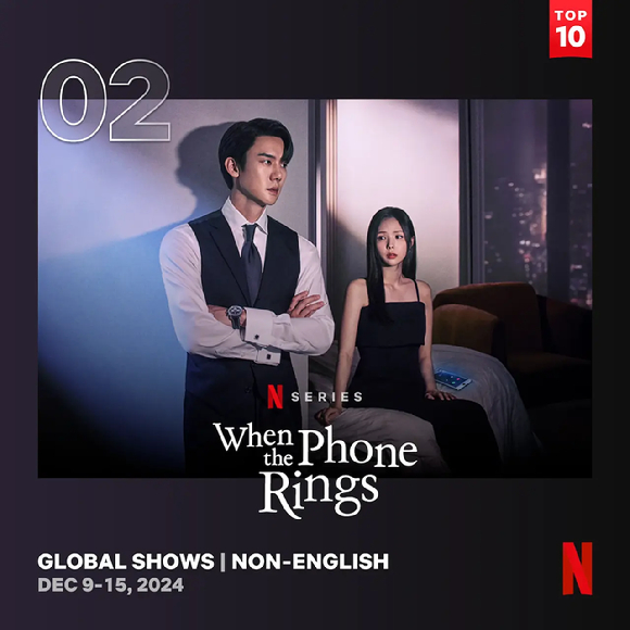 ​【韩剧】《现在拨打的电话》连续3周稳居Netflix全球榜单第2位